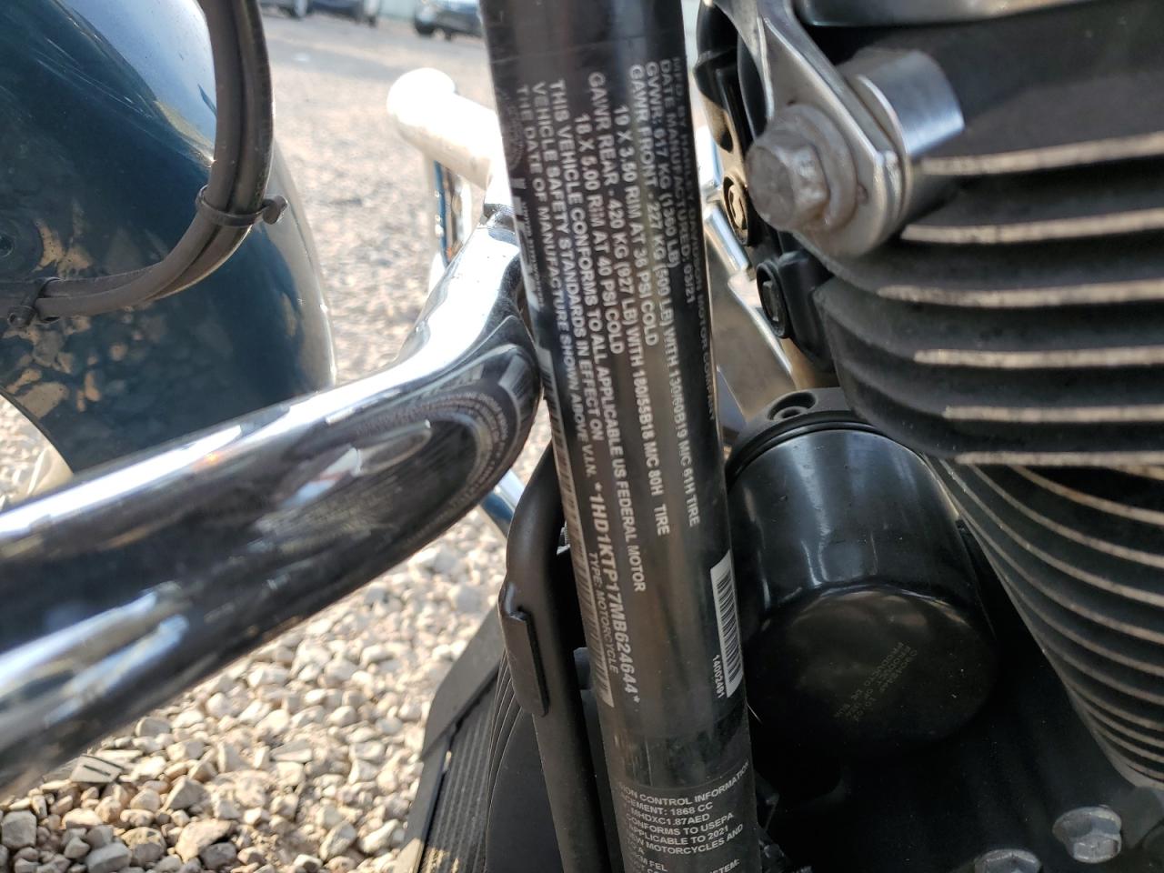 2021 Harley-Davidson Fltrxs VIN: 1HD1KTP17MB624644 Lot: 81150765