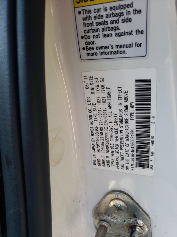 2011 Honda Cr-V Se VIN: JHLRE4H42BC024991 Lot: 80863595