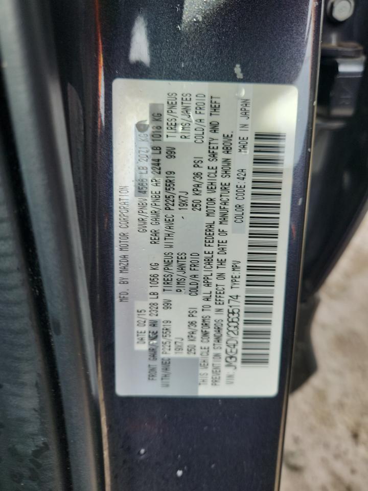 2016 Mazda Cx-5 Gt VIN: JM3KE4DY2G0635174 Lot: 81657675