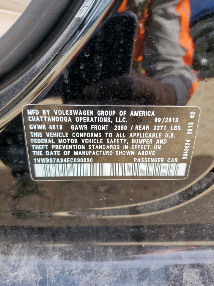 2014 Volkswagen Passat Se VIN: 1VWBS7A34EC030030 Lot: 84410705