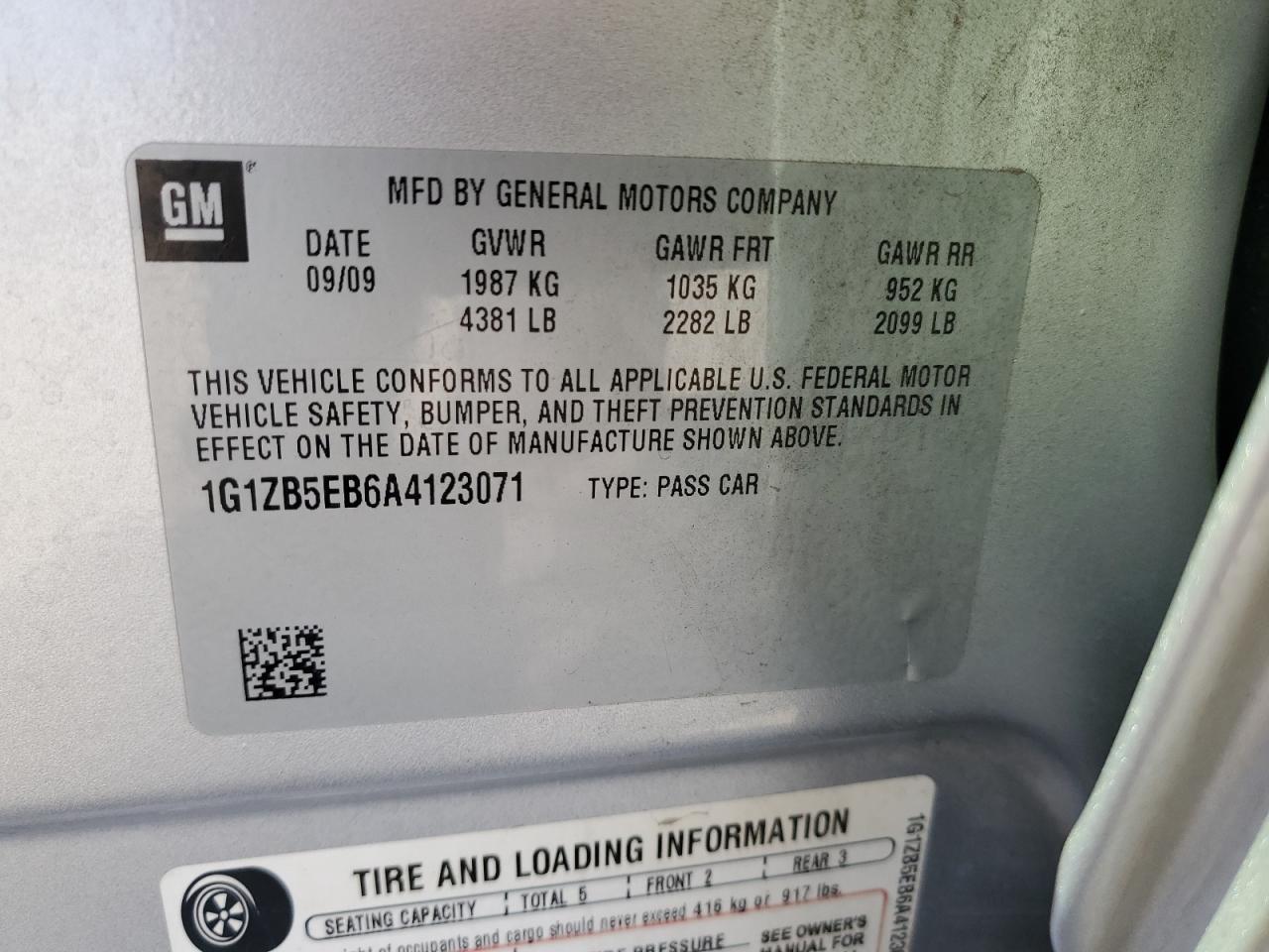 2010 Chevrolet Malibu Ls VIN: 1G1ZB5EB6A4123071 Lot: 80544305