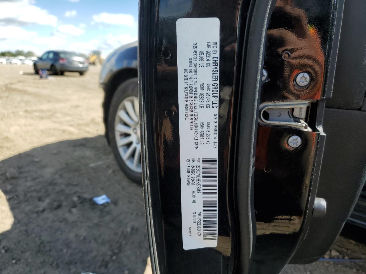 2014 Chrysler 300 VIN: 2C3CCAAG0EH276319 Lot: 71420795