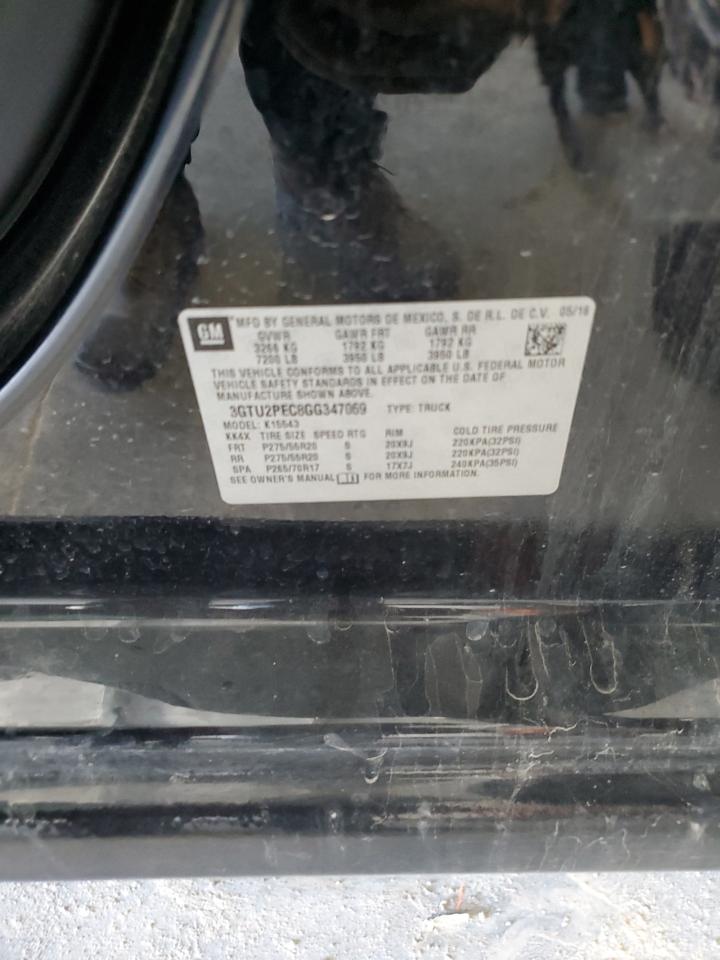 2016 GMC Sierra K1500 Denali VIN: 3GTU2PEC8GG347069 Lot: 81480955