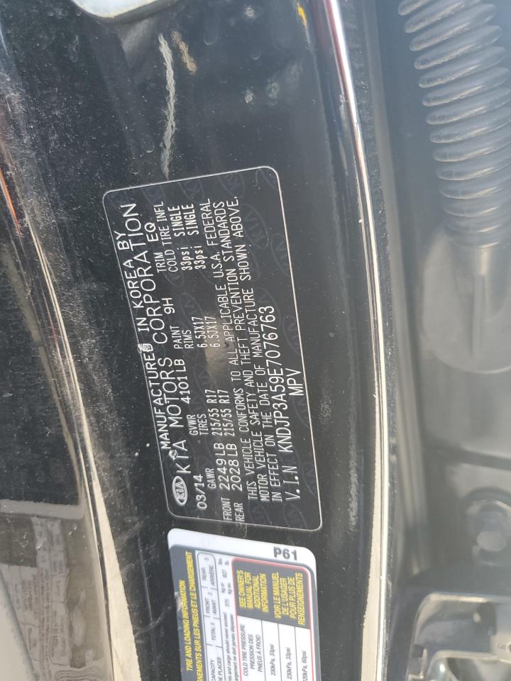 2014 Kia Soul + VIN: KNDJP3A59E7076763 Lot: 71508375