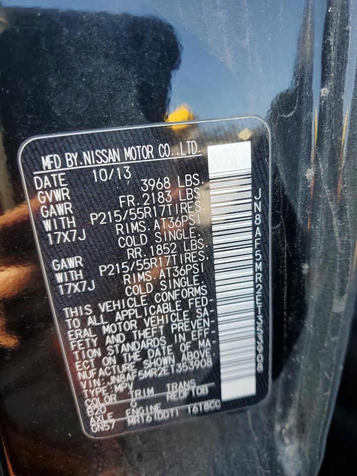 2014 Nissan Juke S VIN: JN8AF5MR2ET353908 Lot: 81139675