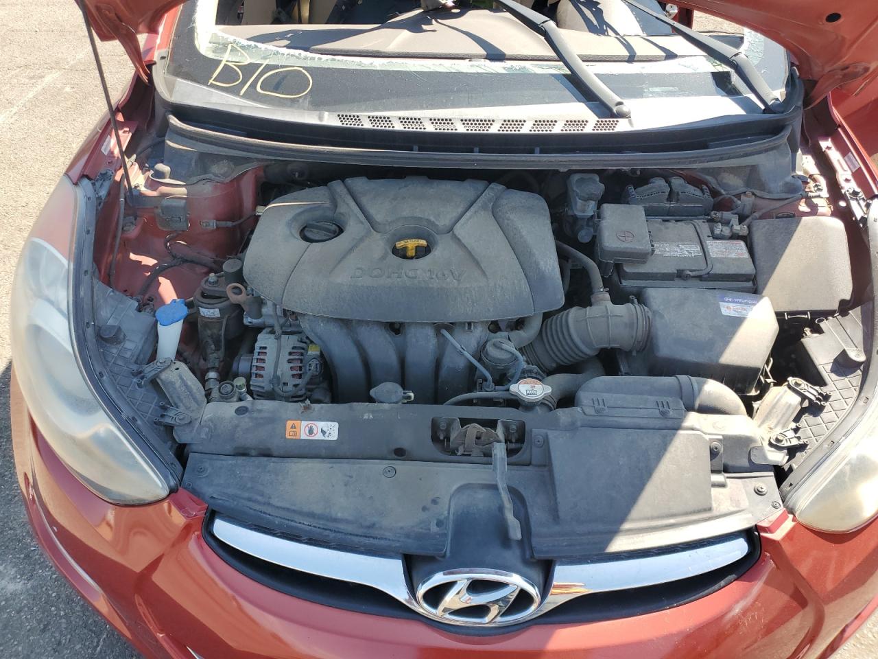 2012 Hyundai Elantra Gls VIN: KMHDH4AE5CU393580 Lot: 80104535