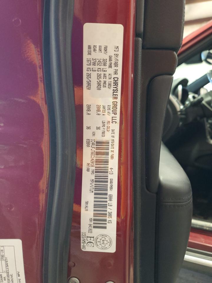 2014 Jeep Grand Cherokee Summit VIN: 1C4RJFJT6EC142018 Lot: 84186055