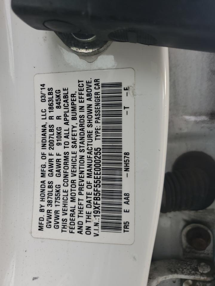 2014 Honda Civic Natural Gas VIN: 19XFB5F55EE000255 Lot: 80866595