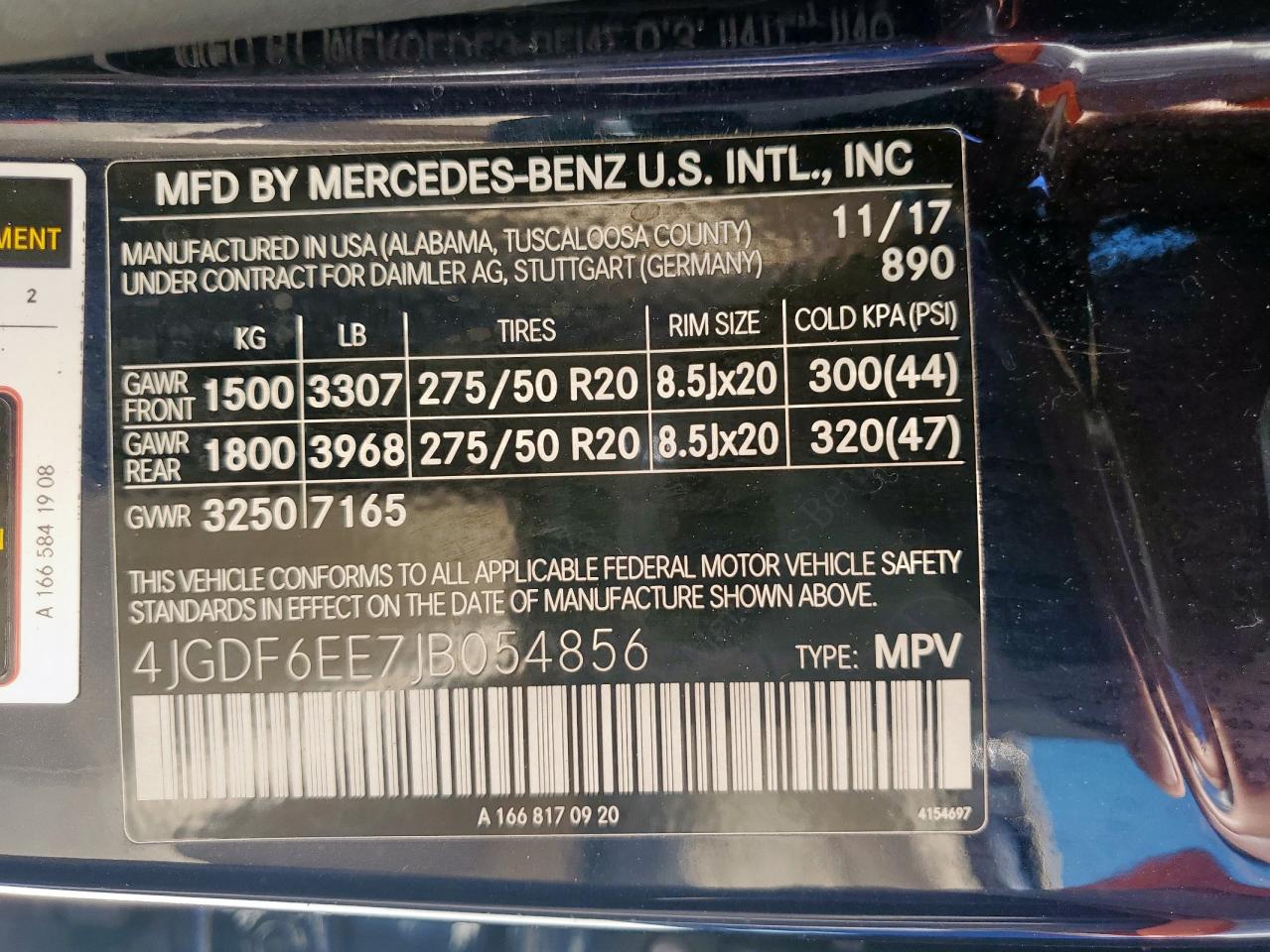 2018 Mercedes-Benz Gls 450 4Matic VIN: 4JGDF6EE7JB054856 Lot: 83845985
