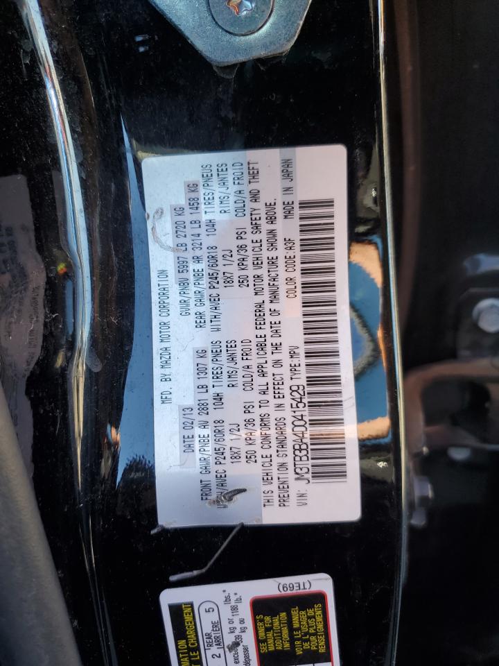 2013 Mazda Cx-9 Sport VIN: JM3TB3BA4D0415429 Lot: 84044065