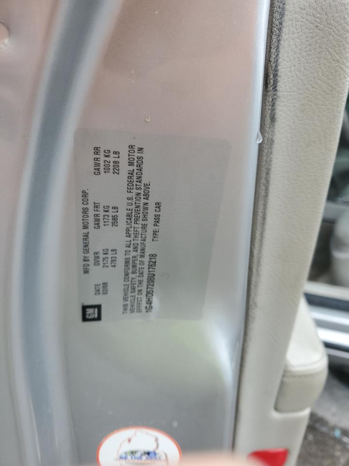 2008 Buick Lucerne Cxl VIN: 1G4HD57208U176218 Lot: 81439575