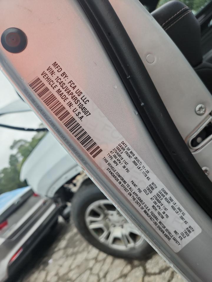 2024 Jeep Wagoneer Series I VIN: 1C4SJVAP4RS104507 Lot: 83851455