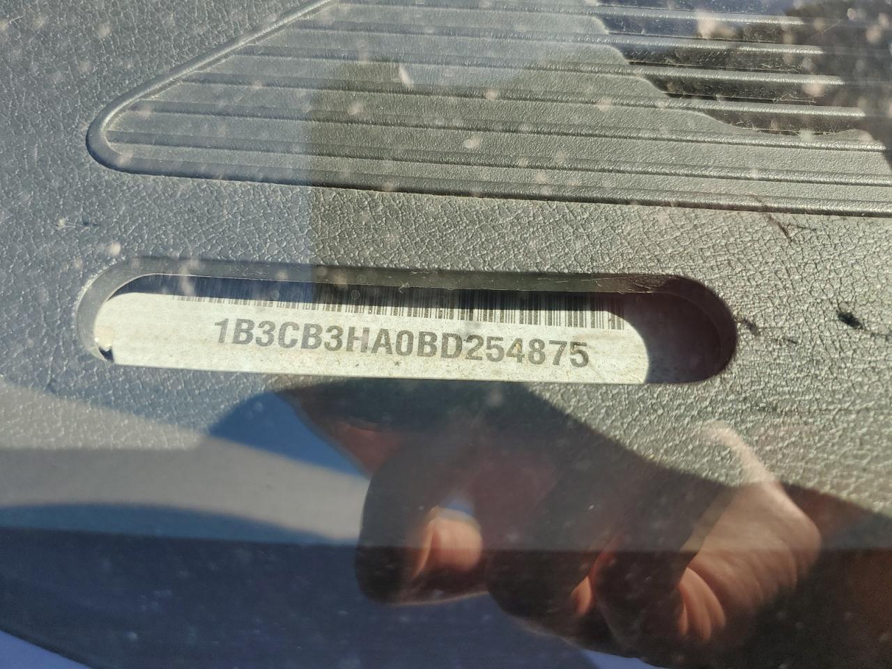 2011 Dodge Caliber Mainstreet VIN: 1B3CB3HA0BD254875 Lot: 84046695