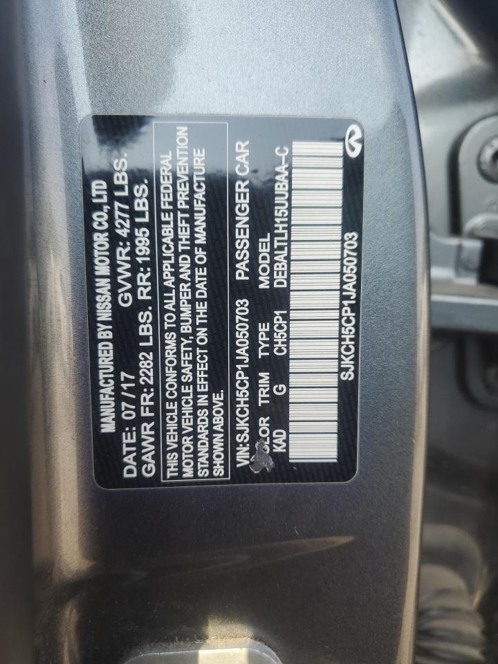 2018 Infiniti Qx30 Base VIN: SJKCH5CP1JA050703 Lot: 80838975