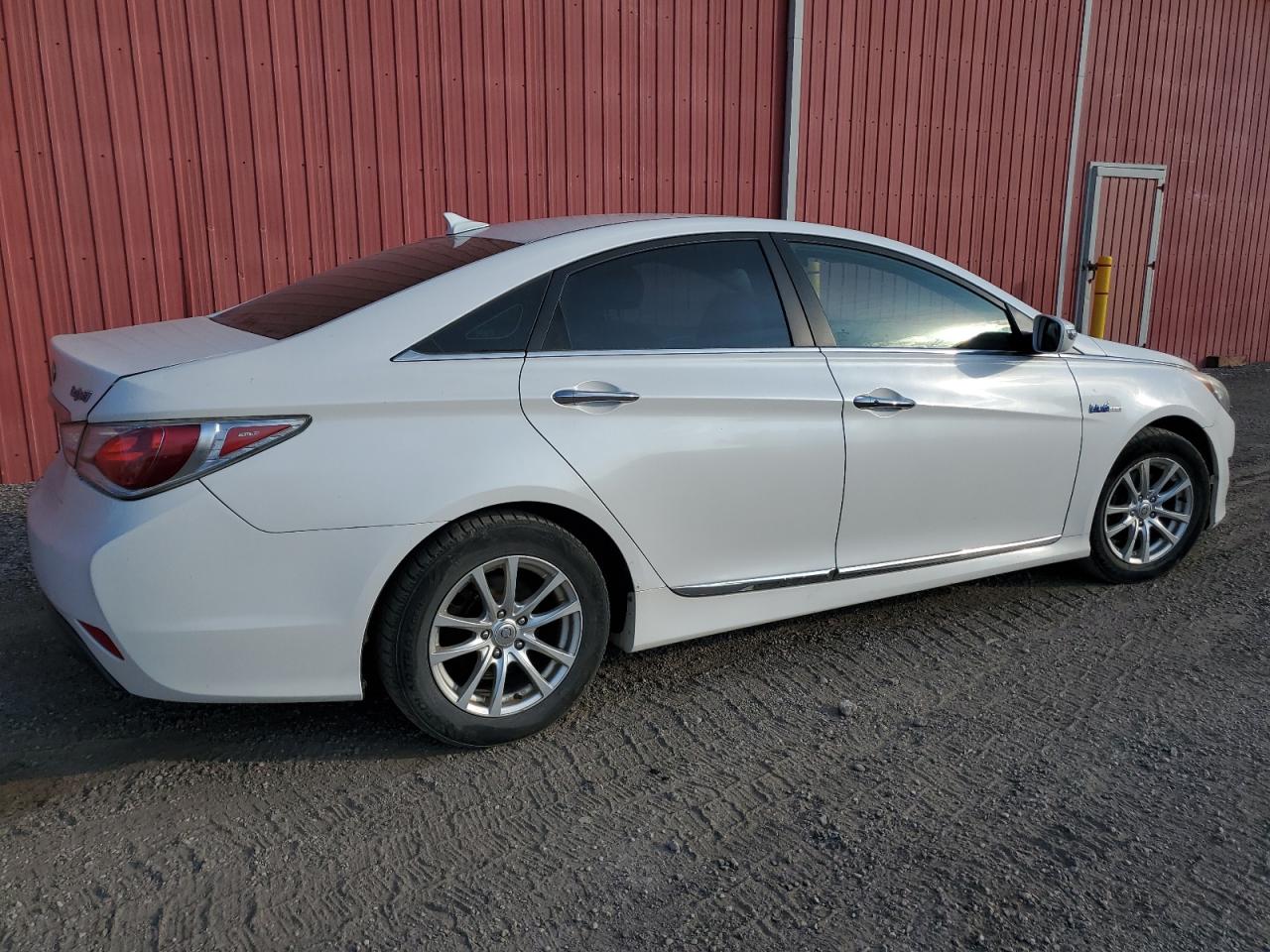 2012 Hyundai Sonata Hybrid white sedan hybrid KMHEC4A44CA060265 photo #4