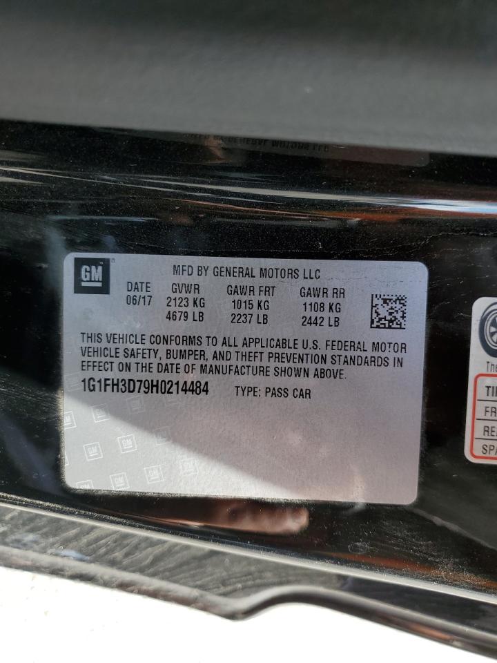 2017 Chevrolet Camaro Ss VIN: 1G1FH3D79H0214484 Lot: 81656505