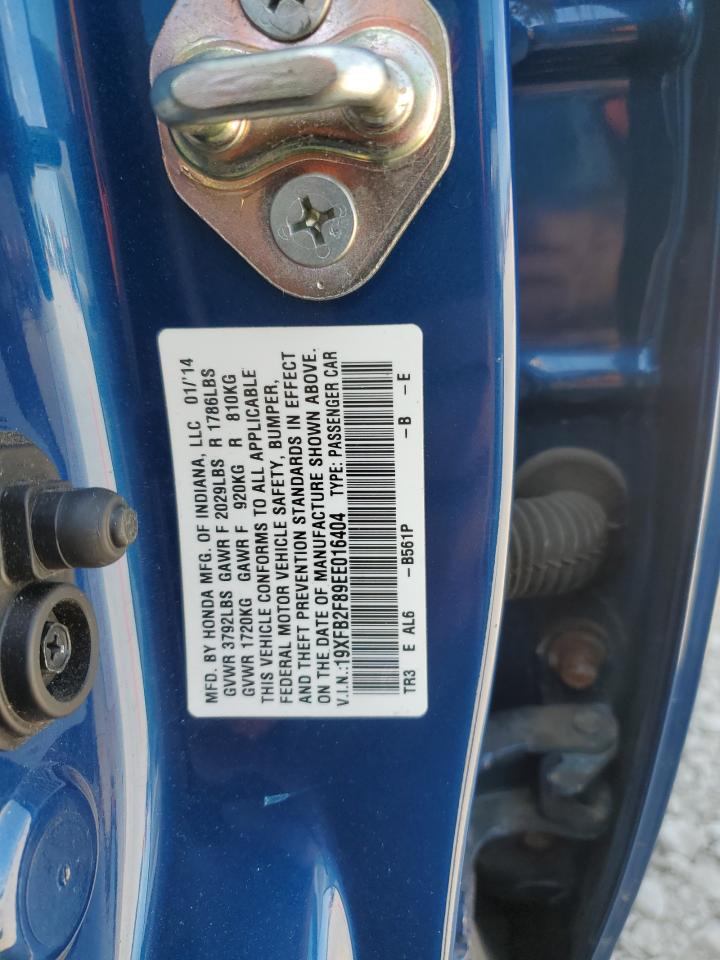 2014 Honda Civic Ex VIN: 19XFB2F89EE016404 Lot: 71666995