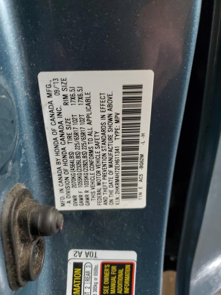 2014 Honda Cr-V Exl VIN: 2HKRM4H72EH611341 Lot: 81727565