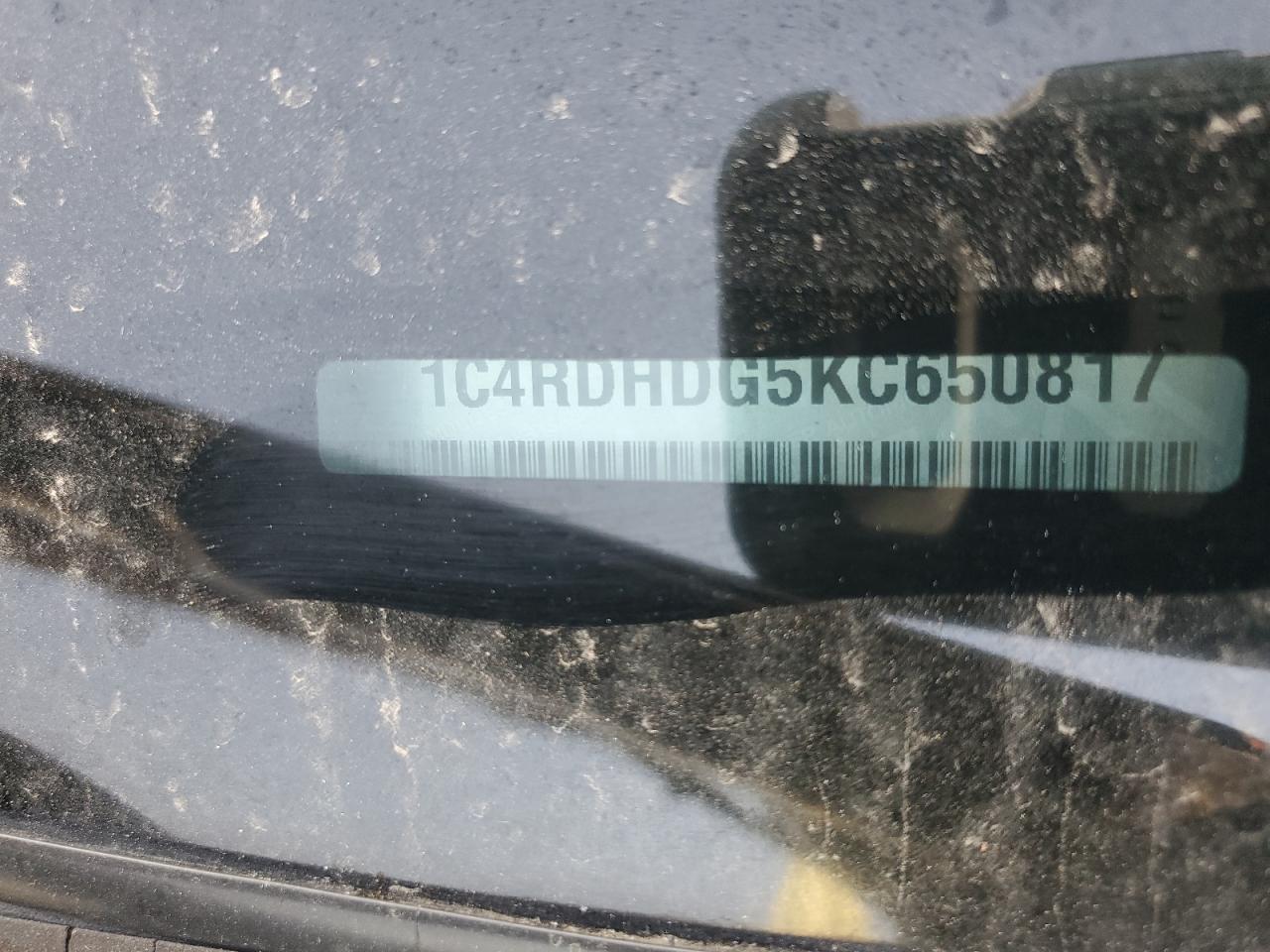 2019 Dodge Durango Gt VIN: 1C4RDHDG5KC650817 Lot: 81320695