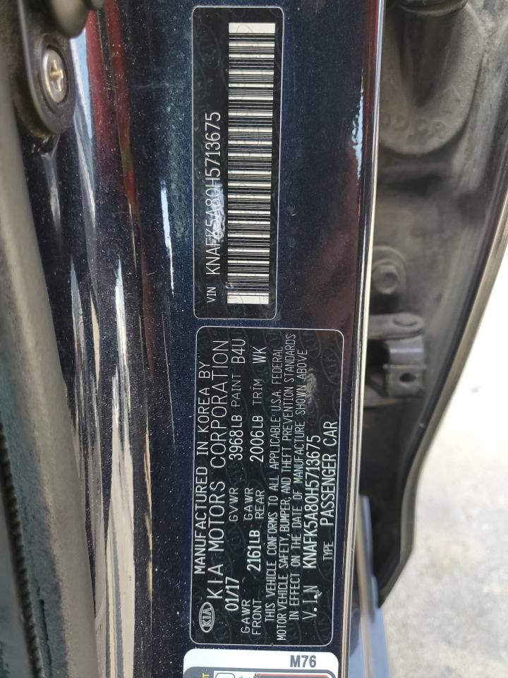 2017 Kia Forte Lx VIN: KNAFK5A80H5713675 Lot: 80965465