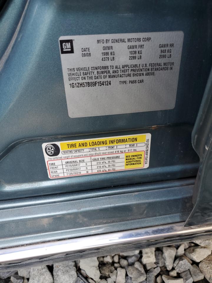 2009 Chevrolet Malibu 1Lt VIN: 1G1ZH57B89F154124 Lot: 81469535