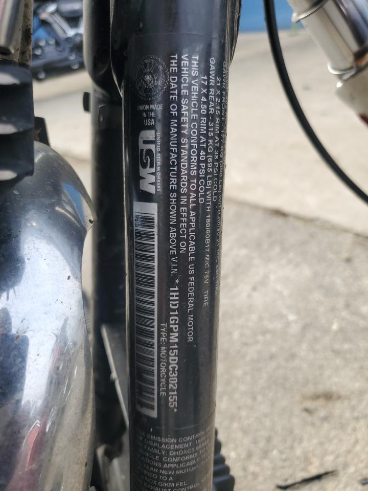 2013 Harley-Davidson Fxdwg Dyna Wide Glide VIN: 1HD1GPM15DC302155 Lot: 84433515