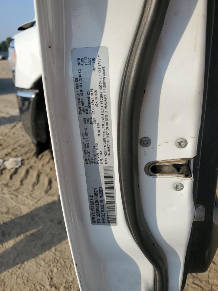 2021 Ram 2500 Tradesman 4X4 6'4 Box VIN: 3C6UR5CL3MG606072 Lot: 43375724