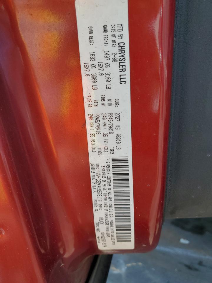 2008 Mitsubishi Raider Ls VIN: 1Z7HC22K48S572116 Lot: 80365975