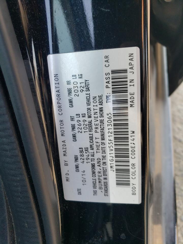 2015 Mazda 6 Touring VIN: JM1GJ1V55F1213065 Lot: 71453775