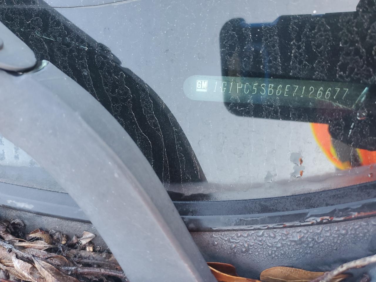 2014 Chevrolet Cruze Lt VIN: 1G1PC5SB6E7126677 Lot: 84430255