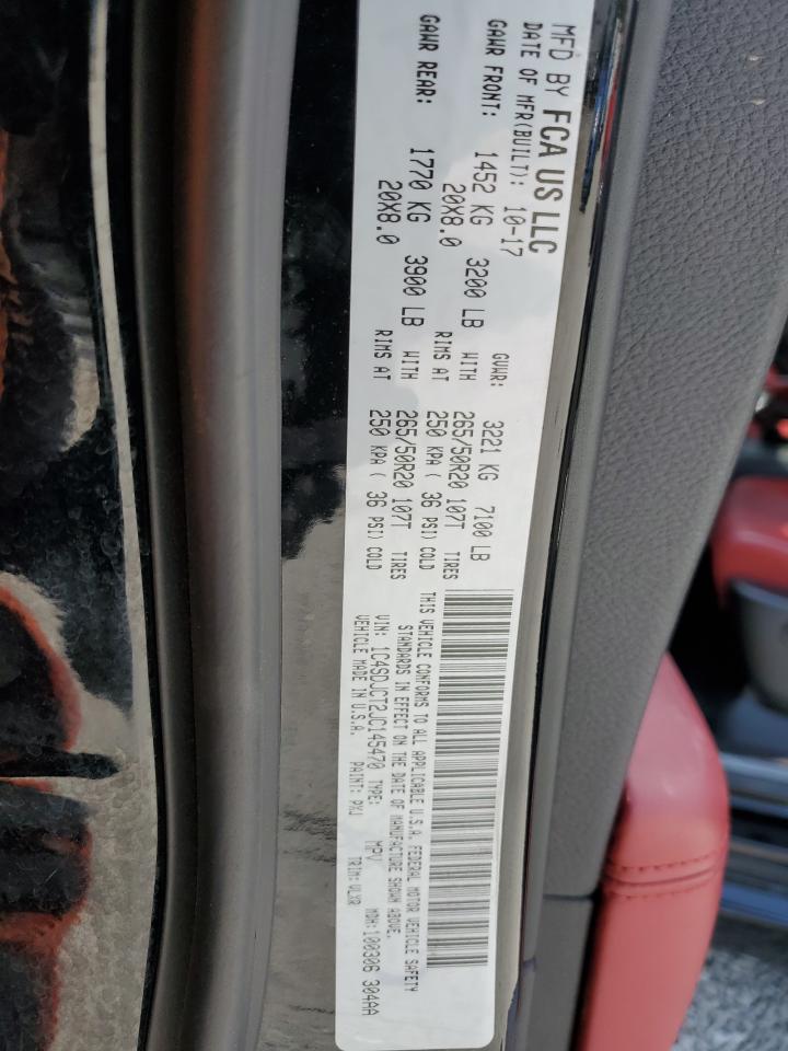 2018 Dodge Durango R/T VIN: 1C4SDJCT2JC145470 Lot: 72045855