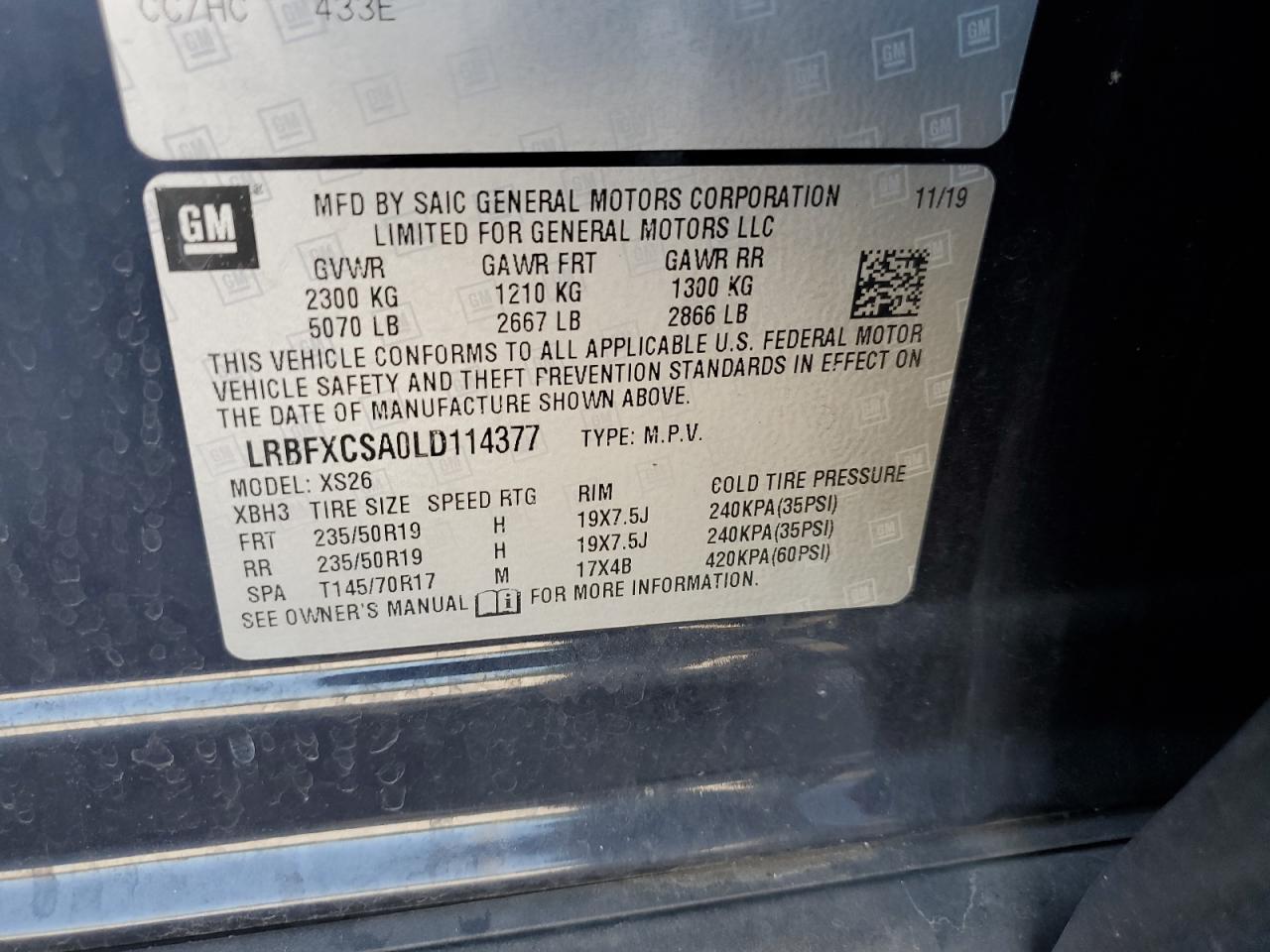 2020 Buick Envision Essence VIN: LRBFXCSA0LD114377 Lot: 84388005