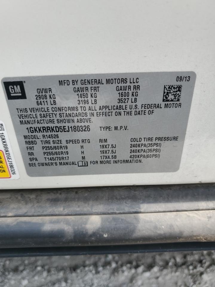 2014 GMC Acadia Slt-1 VIN: 1GKKRRKD5EJ180326 Lot: 71902265