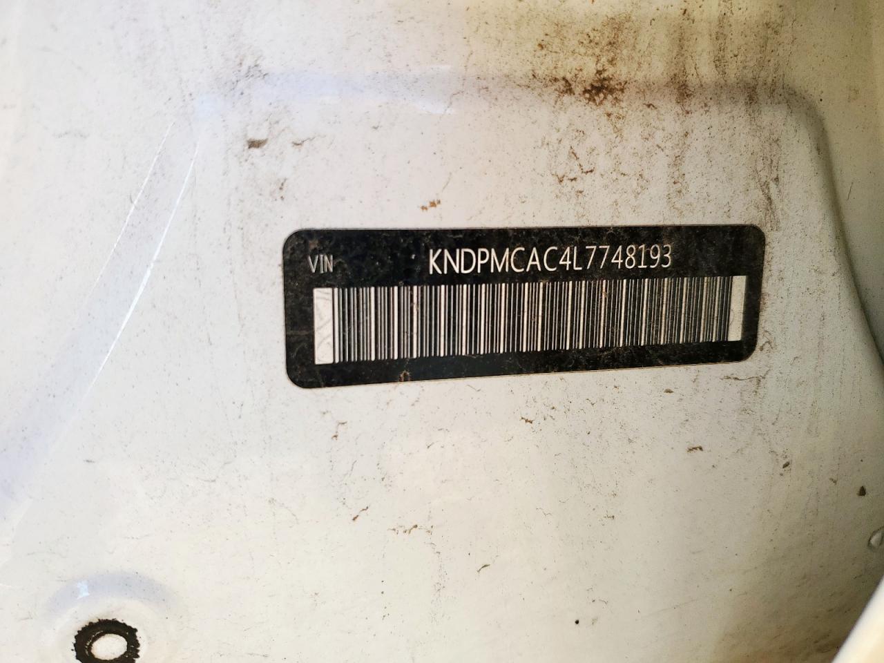 2020 Kia Sportage Lx VIN: KNDPMCAC4L7748193 Lot: 71039075