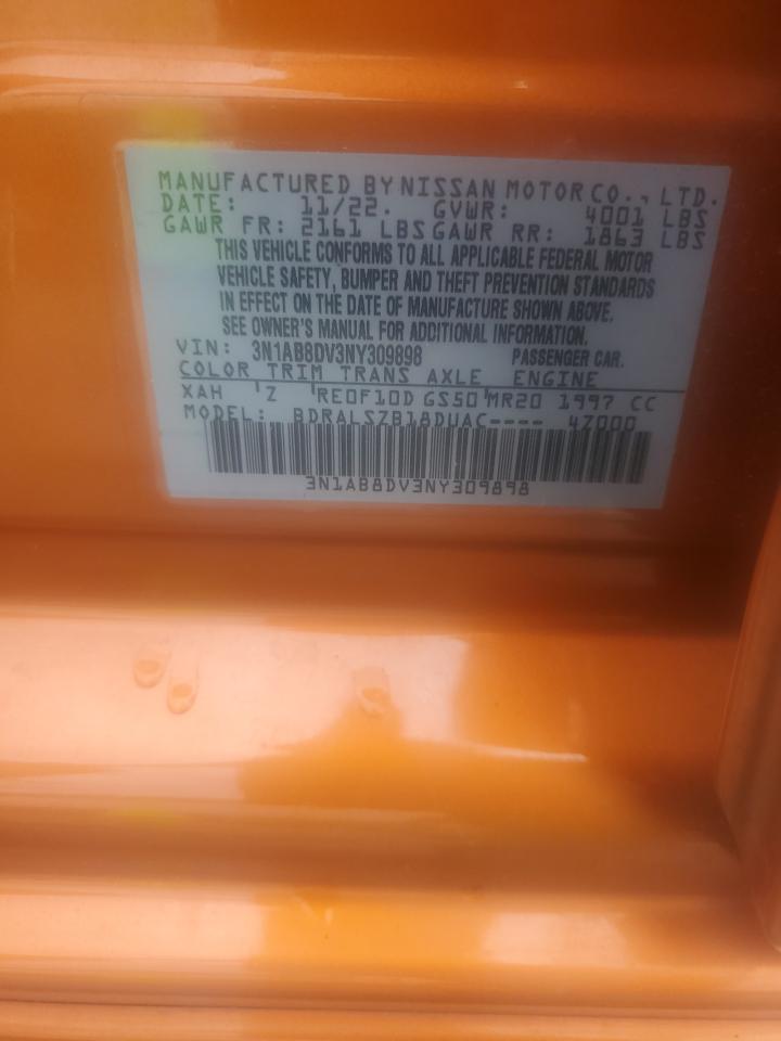 2022 Nissan Sentra Sr VIN: 3N1AB8DV3NY309898 Lot: 81278245