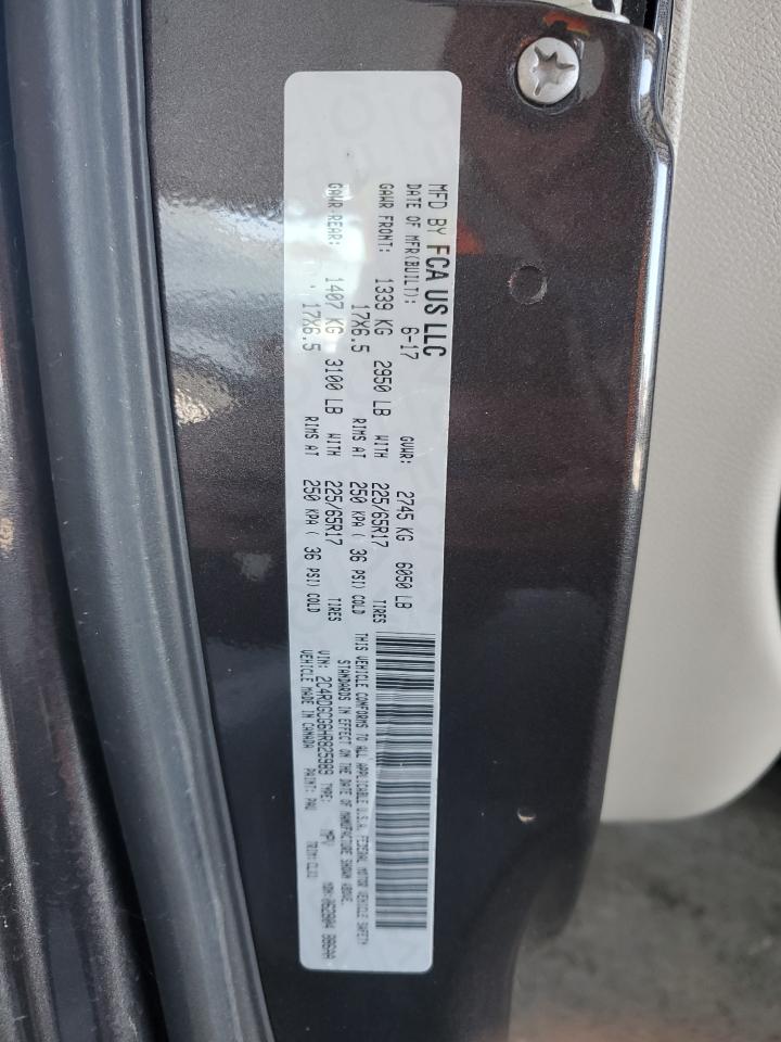 2017 Dodge Grand Caravan Sxt VIN: 2C4RDGCG6HR825989 Lot: 80399155