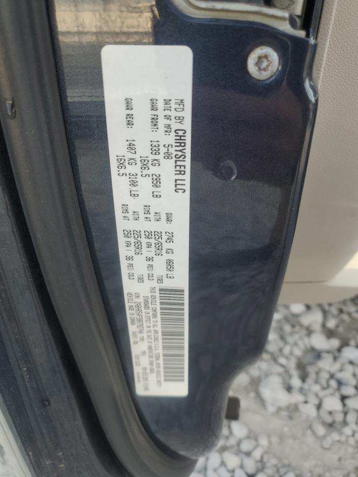 2008 Chrysler Town & Country Touring VIN: 2A8HR54P38R782740 Lot: 81199295