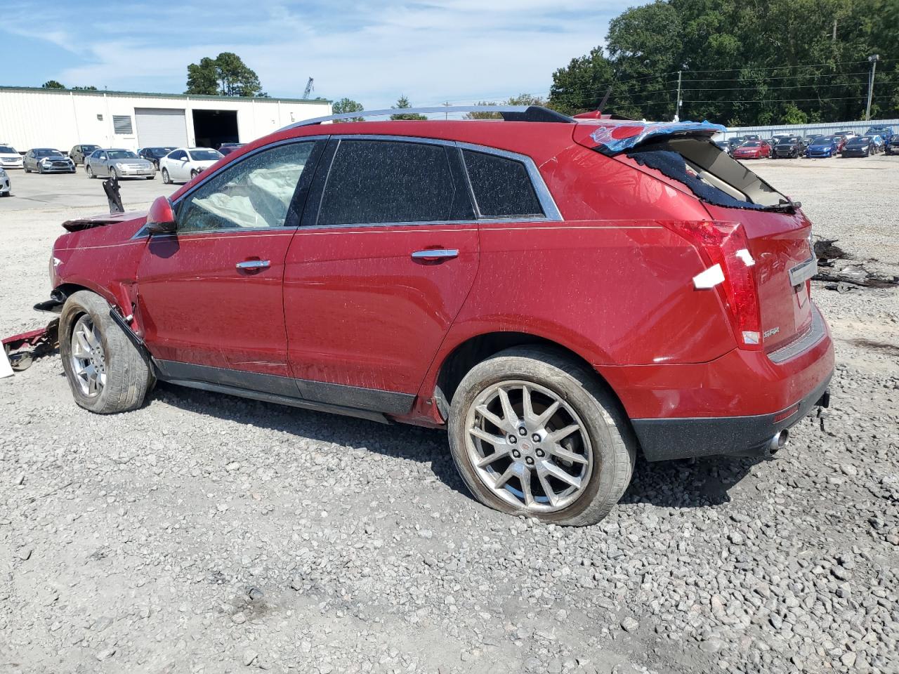 2014 Cadillac Srx Performance Collection red suv gas 3GYFNCE33ES679577 photo #3