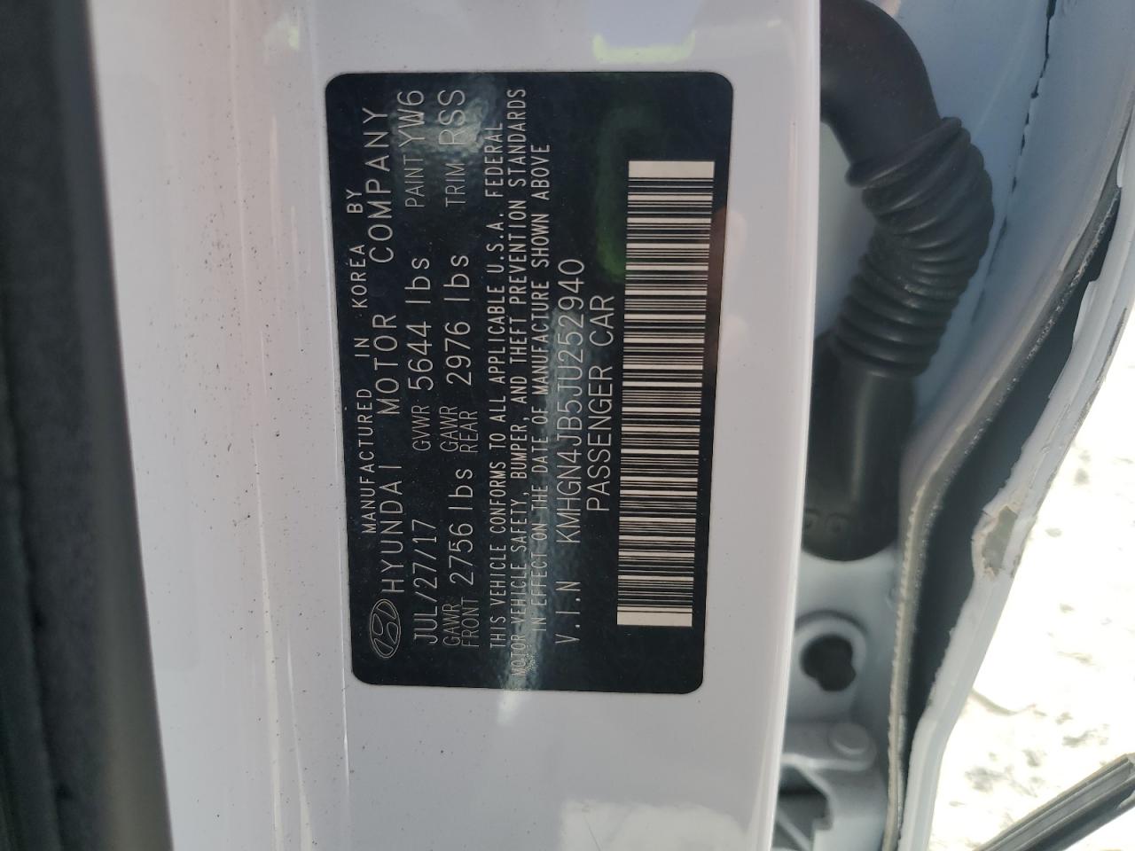 2018 Genesis G80 Sport VIN: KMHGN4JB5JU252940 Lot: 81227755