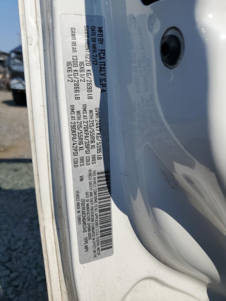 2017 Ram Promaster City VIN: ZFBERFAB3H6H15349 Lot: 71625855