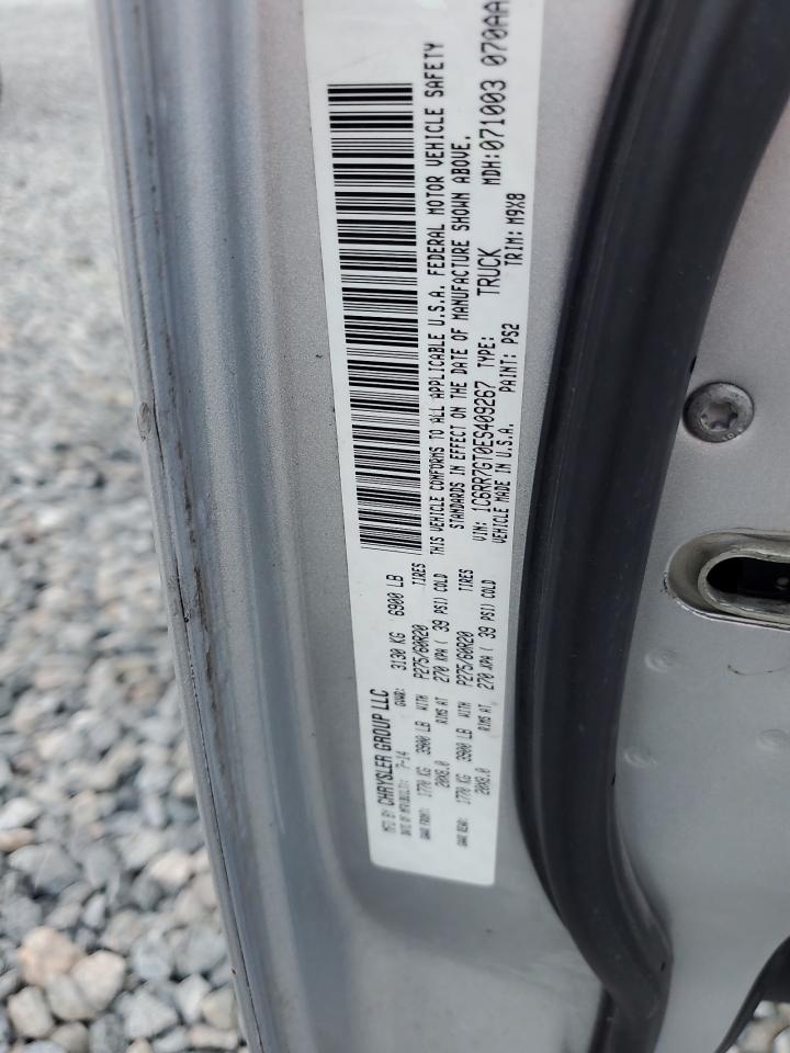 2014 Ram 1500 Slt VIN: 1C6RR7GT0ES409267 Lot: 71522025