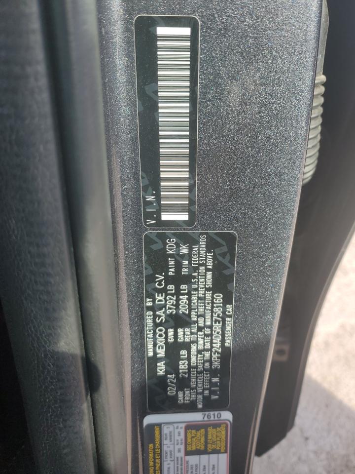 2024 Kia Forte Lx VIN: 3KPF24AD5RE758160 Lot: 84207535