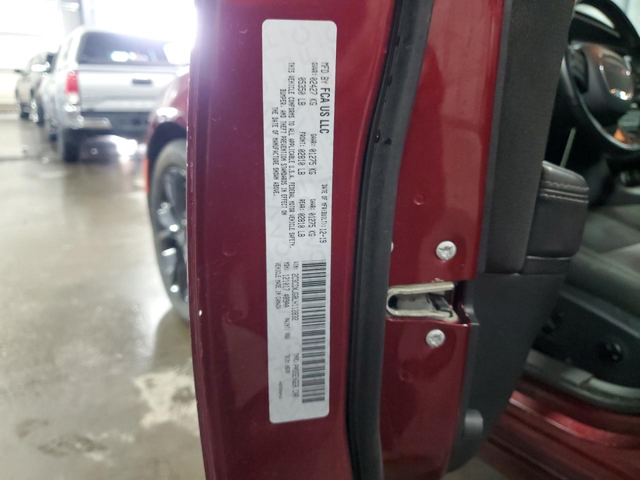 2020 Dodge Charger Sxt VIN: 2C3CDXJG8LH112832 Lot: 81237265