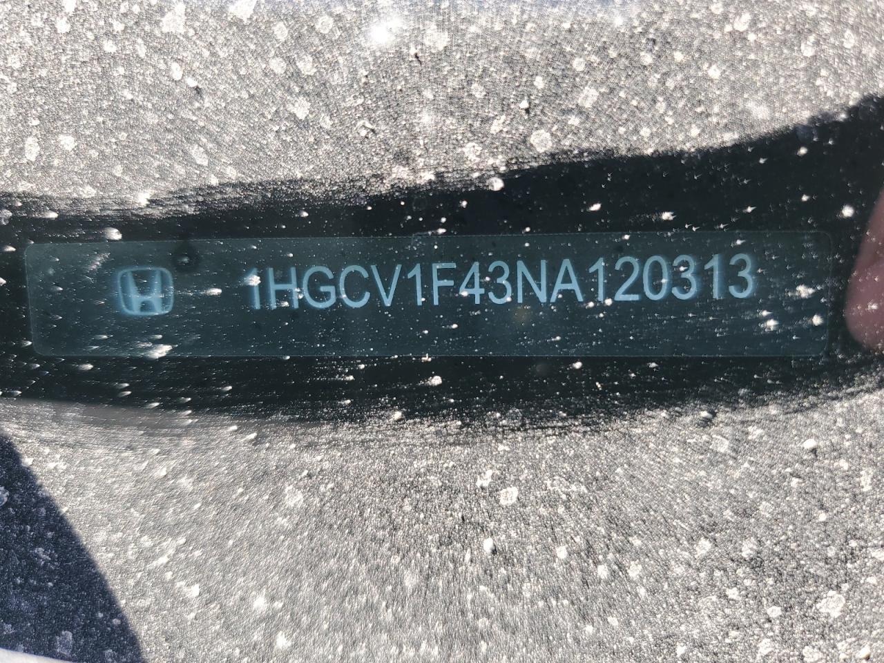 2022 Honda Accord Sport Se VIN: 1HGCV1F43NA120313 Lot: 93148485