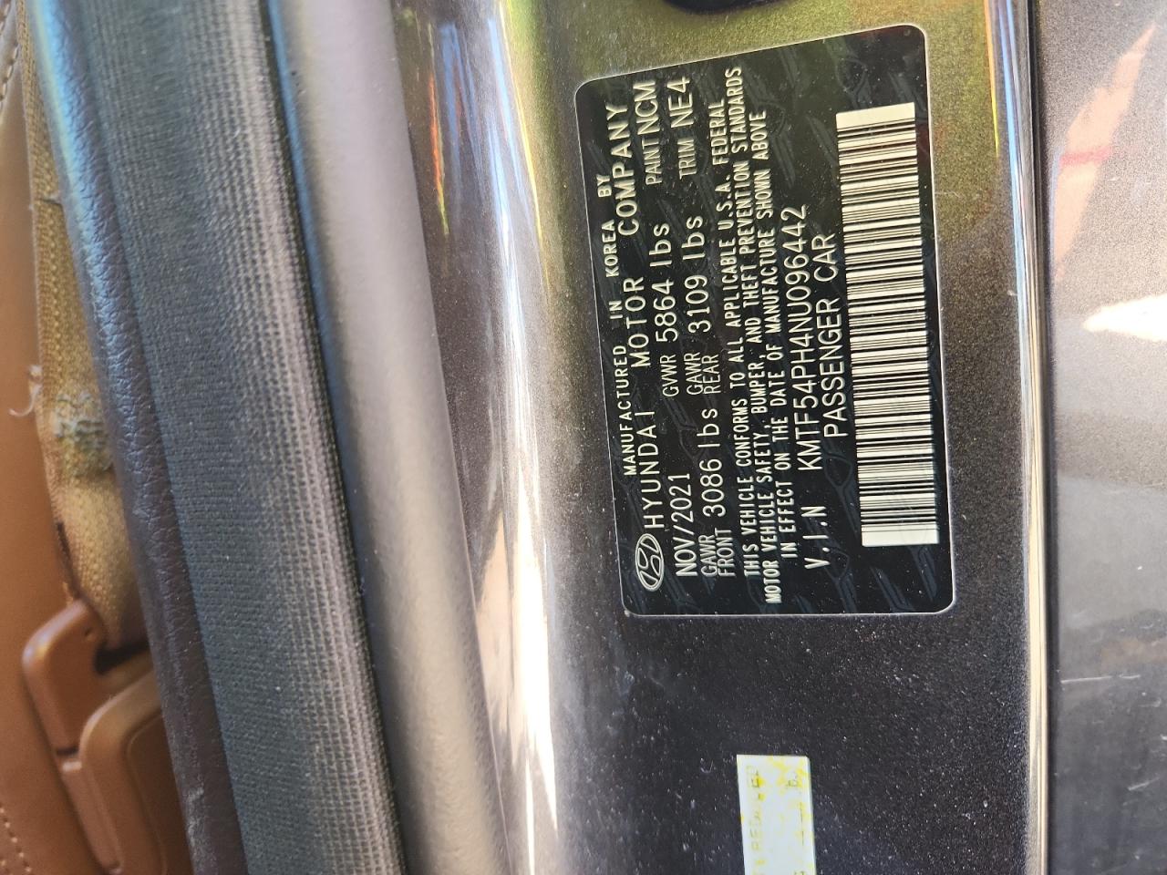 2022 Genesis G90 Ultimate VIN: KMTF54PH4NU096442 Lot: 84539505