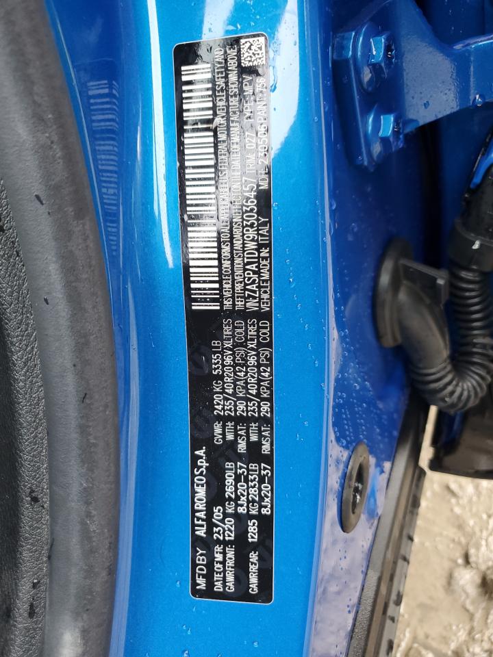 2024 Alfa Romeo Tonale Veloce VIN: ZASPATDW9R3036457 Lot: 82089415