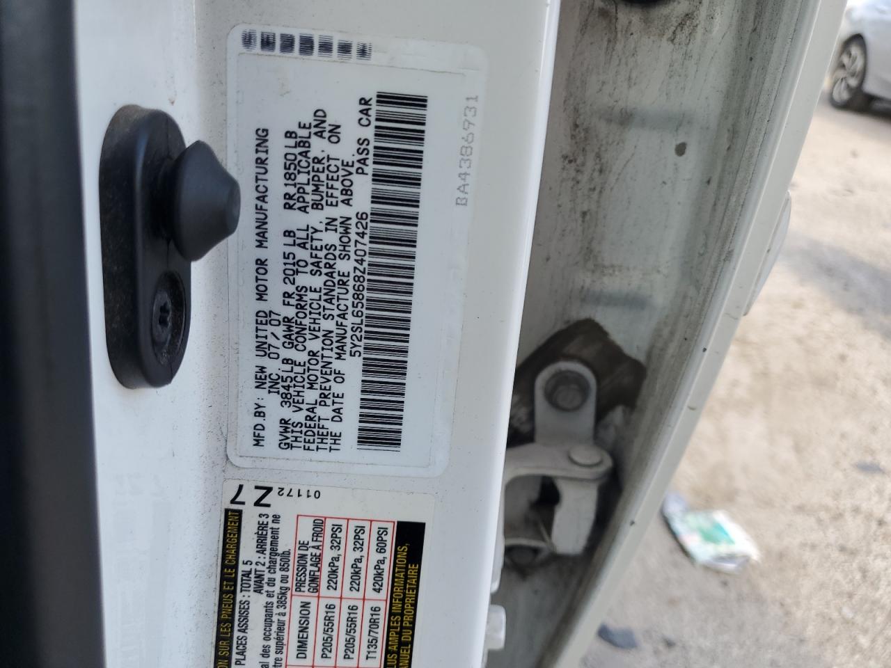 2008 Pontiac Vibe VIN: 5Y2SL65868Z407426 Lot: 80139405