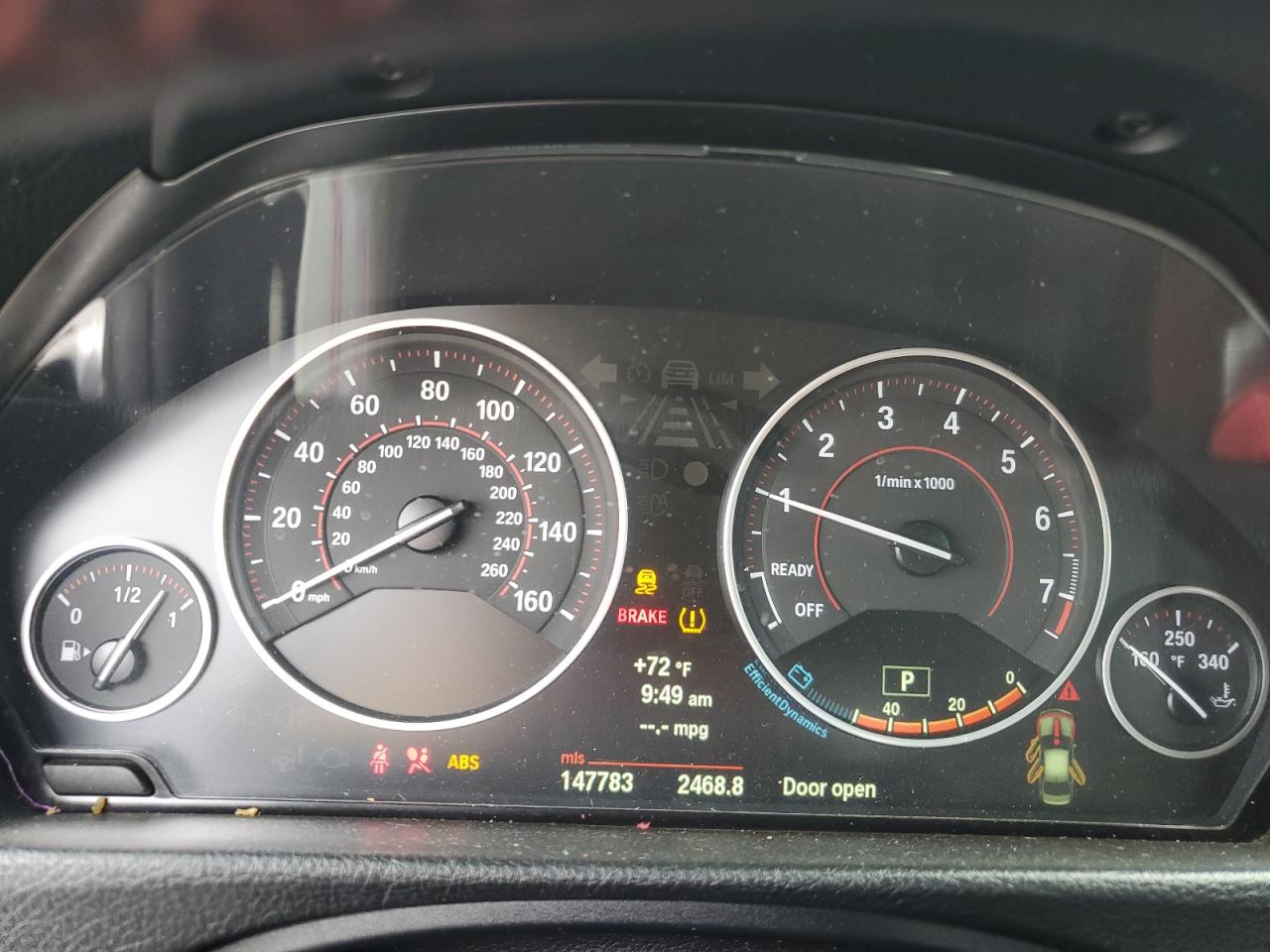 2013 BMW 335 Xi VIN: WBA3B9G52DNR90247 Lot: 81725675