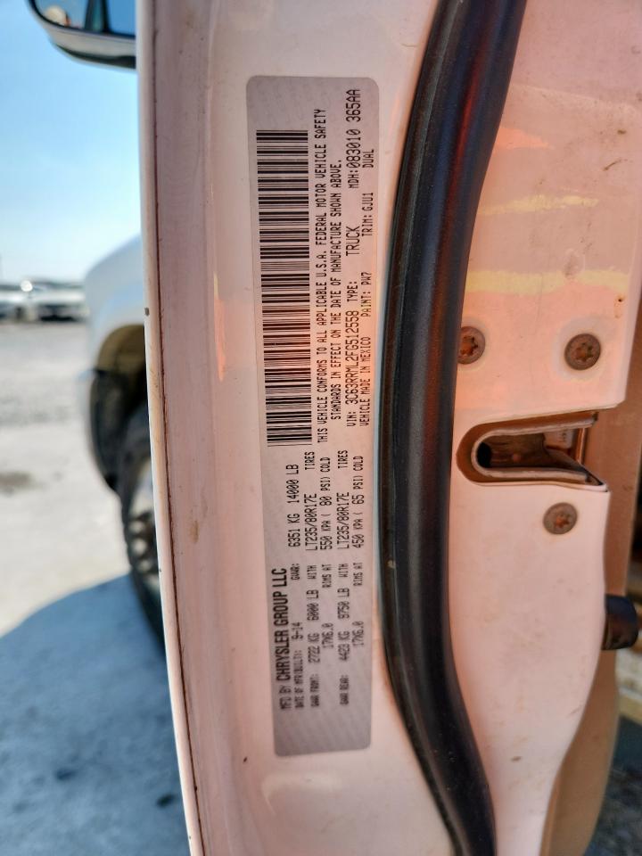 2015 Ram 3500 Laramie VIN: 3C63RRML2FG512558 Lot: 80401385