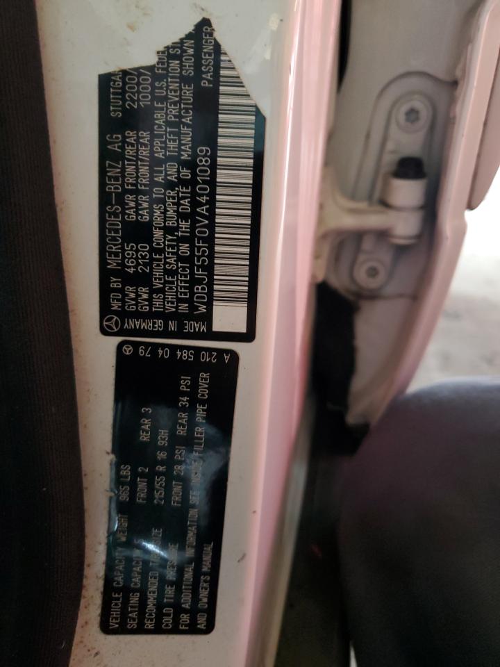 1997 Mercedes-Benz E 320 VIN: WDBJF55F0VA401089 Lot: 83848065